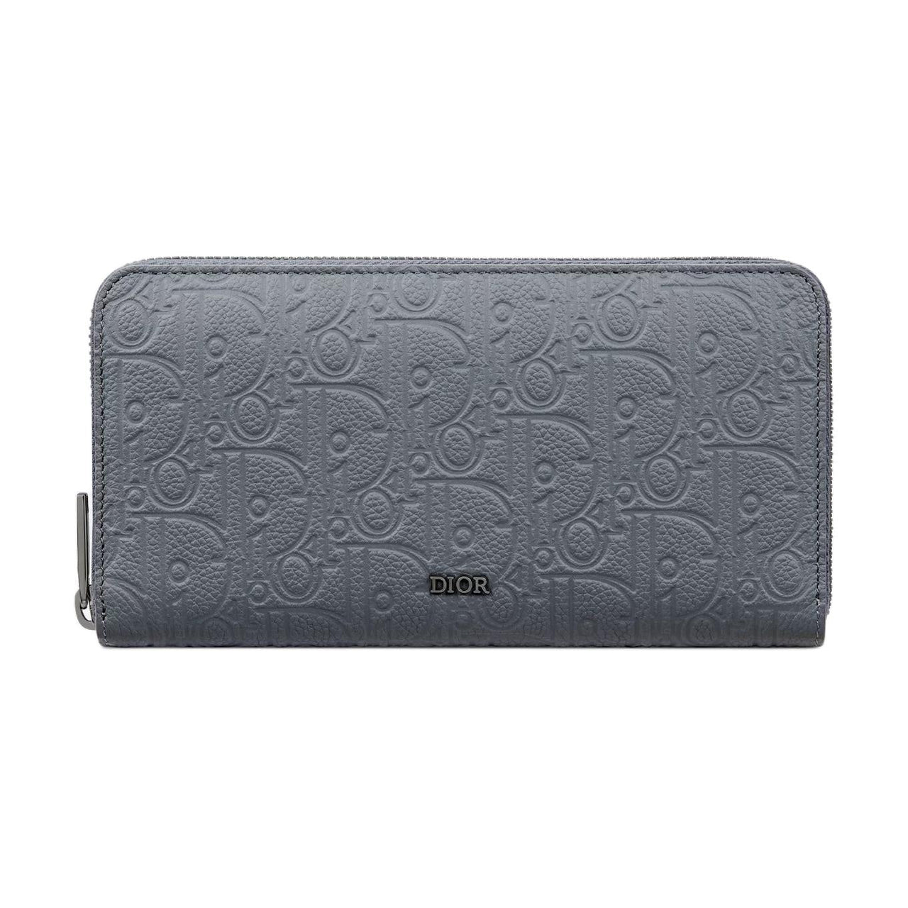 DIOR Calfskin Wallet Men's Dark Gray