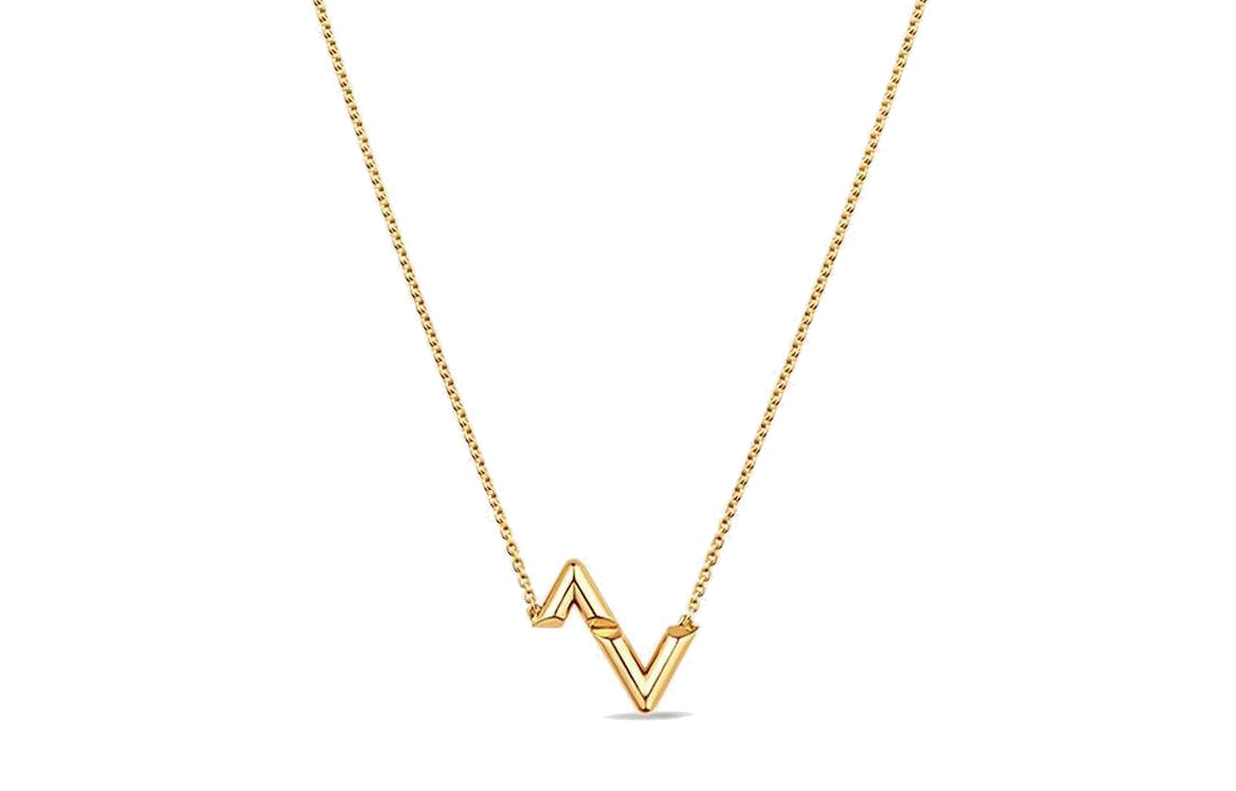 LOUIS VUITTON Lv Volt Upside Down Pendant Yellow Gold