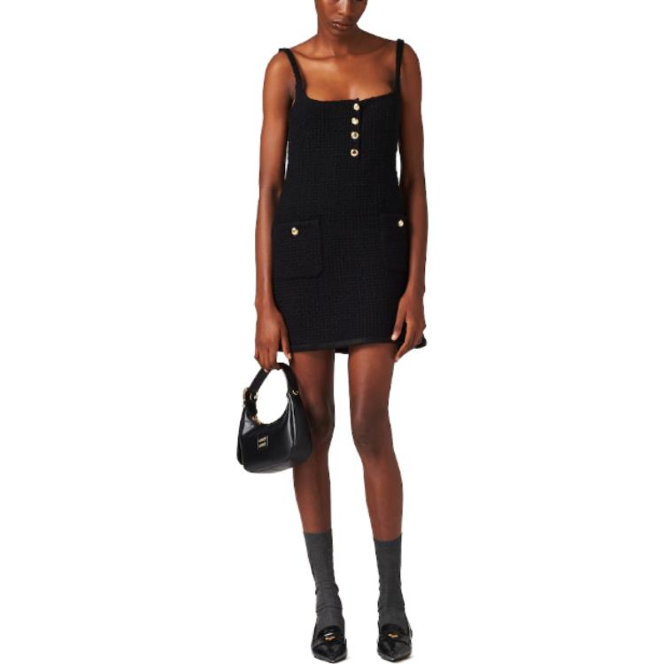MIU MIU FW23 Slip Dress Women's Black