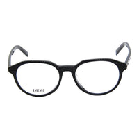 DIOR Acetate Oval Eyeglass Frames Unisex Silver