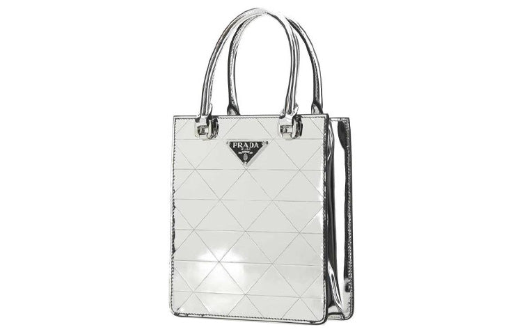 PRADA Calfskin Handbag Regular Women's White