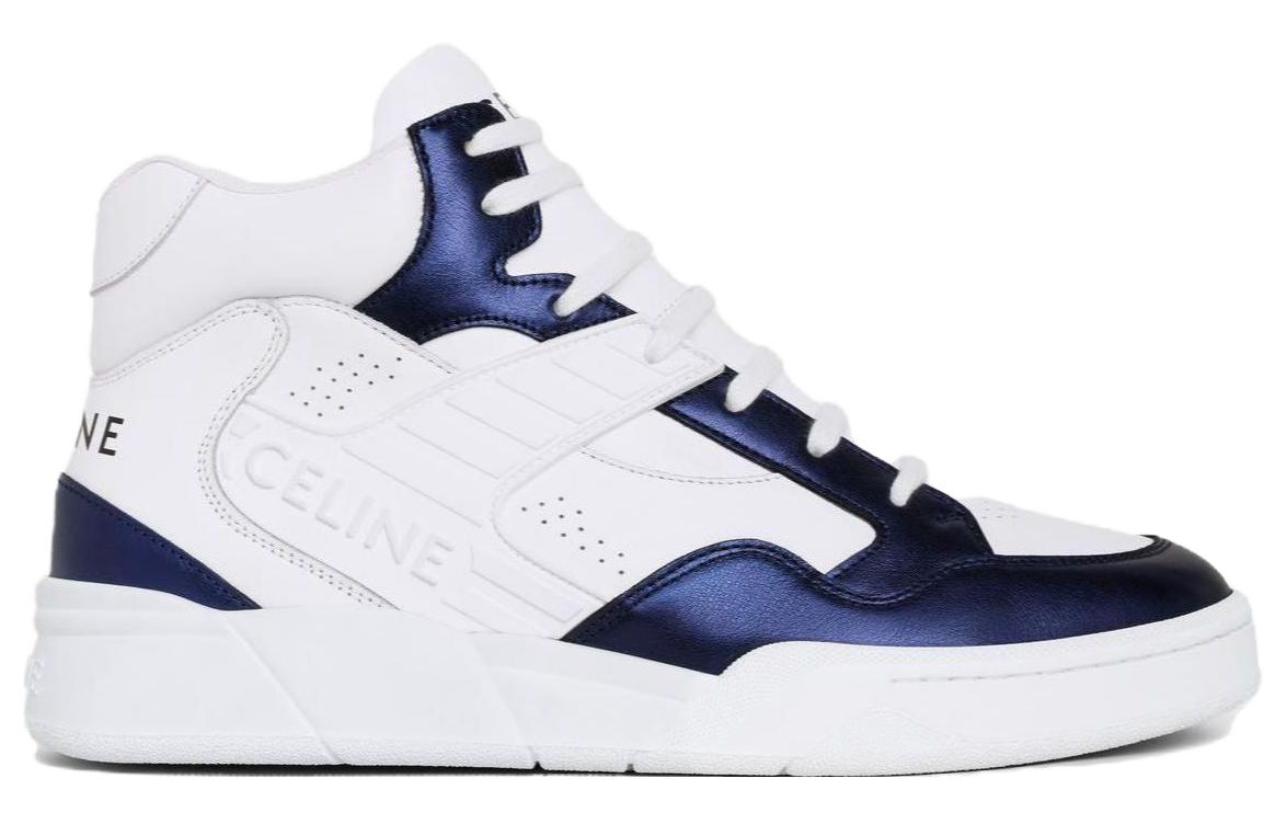 CELINE High-Top Casual Shoes Men's Blue White