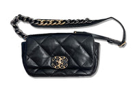 CHANEL 19Bag Wrinkle-Free Lambskin Handbag Shoulder Bag Crossbody Bag Regular Women's