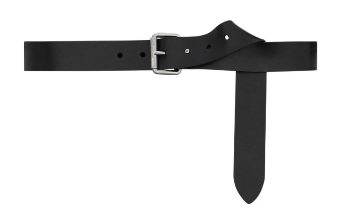 SAINT LAURENT Motorcycle Logo Engraved Belt