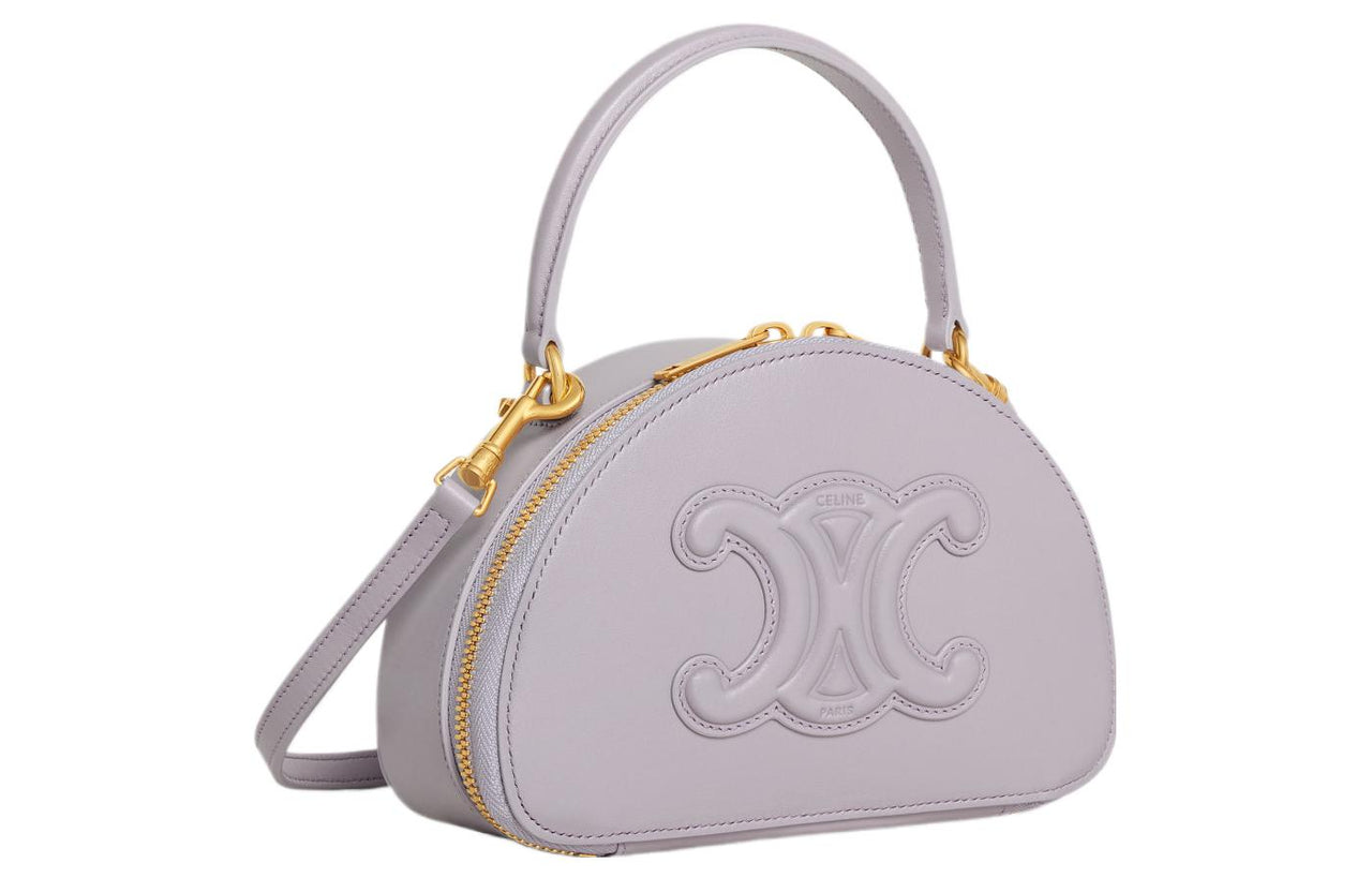 CELINE Smooth Cow Leather Crescent Bag Shoulder Bag Crossbody Bag Handbag Mini Women's Light Lilac