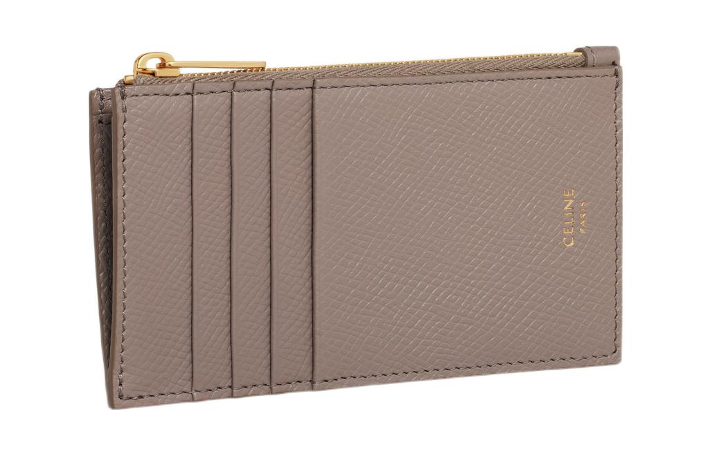 CELINE Calfskin Card Holder Card Holder Regular Women's Umber