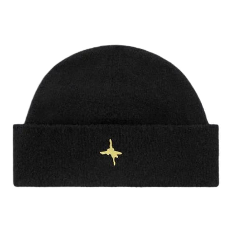 DIOR Wool Polyamide Cashmere Elastane Beanies Unisex Black