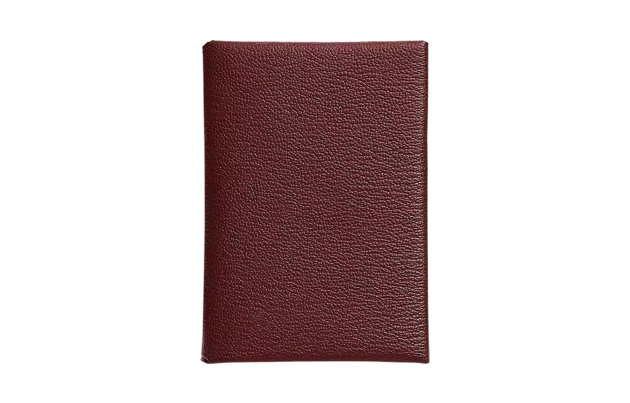 HERMES Calvi Mysore Goat Skin Card Holder Women's 55 Rouge Hermes Red