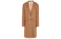 MIU MIU Coats Unisex Camel Brown