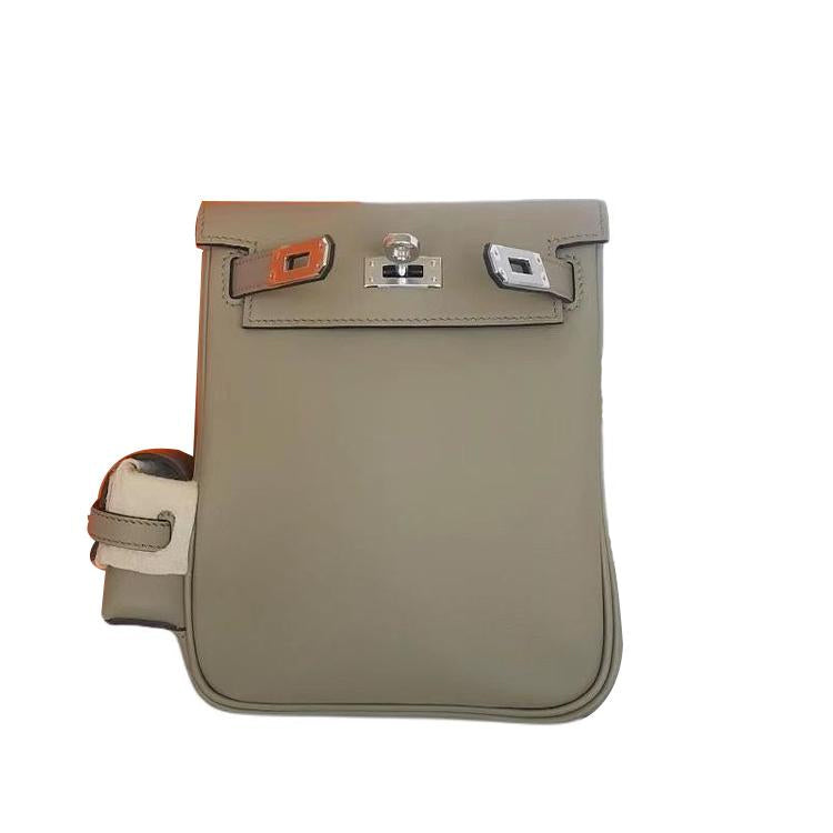 HERMES Swift Leather Backpack Women's 8Q BEIGE MARFA Marfa Mi