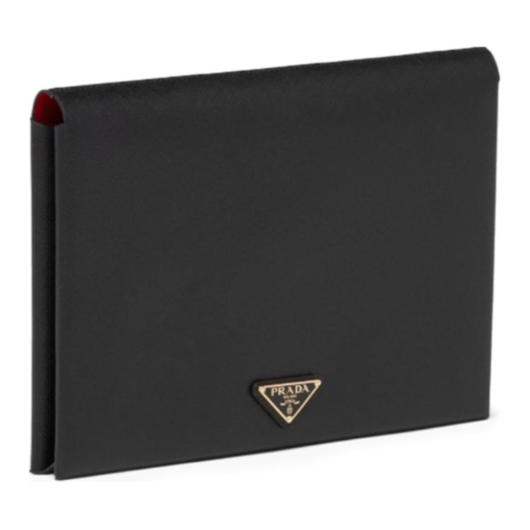 PRADA Calfskin Clutch Women's Black