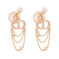 DIOR Resin Earrings Women's Gold