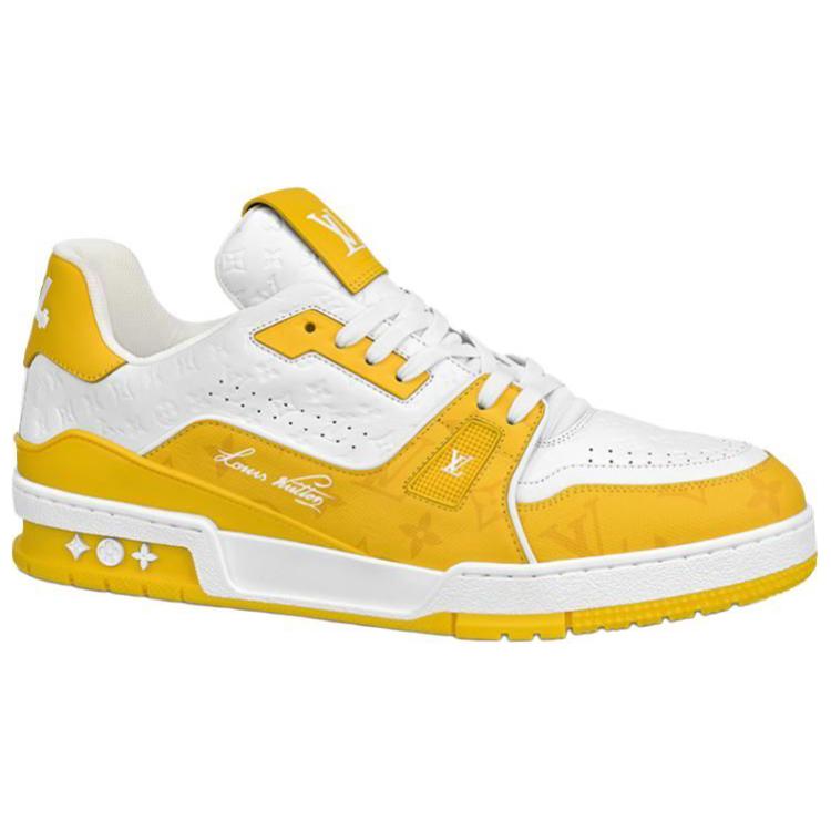 LOUIS VUITTON Lv Trainers 'White Yellow'