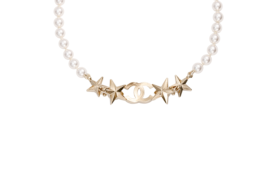 CHANEL Necklaces Women's Gold