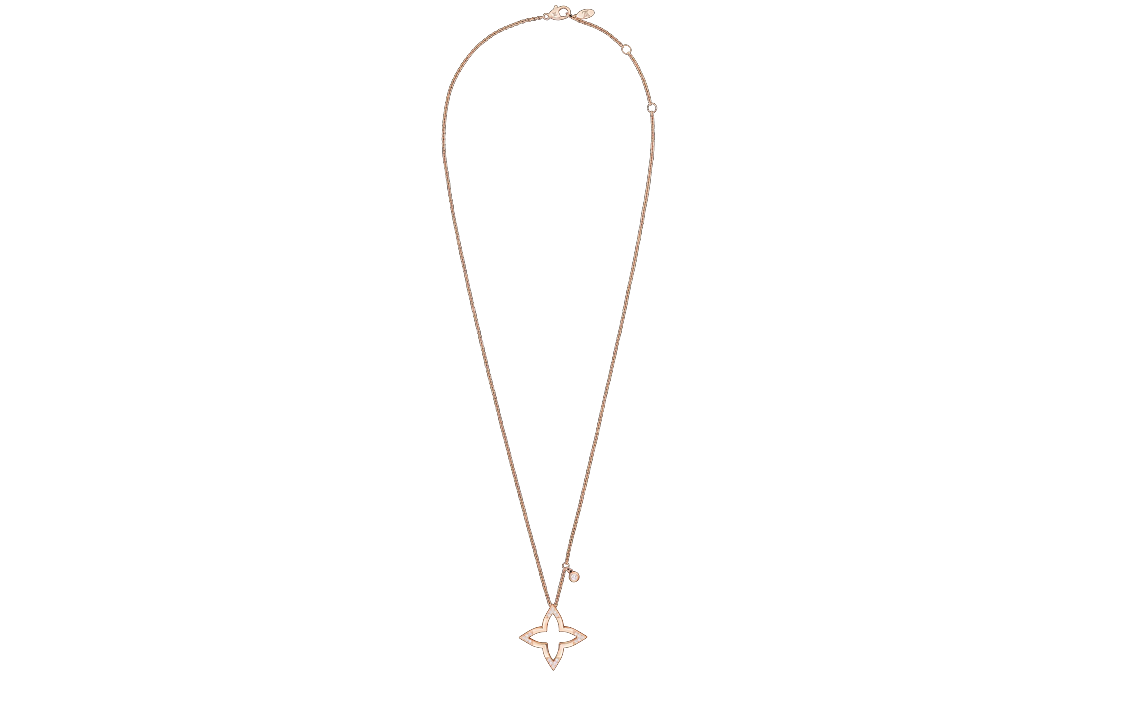 LOUIS VUITTON Ombre Blossom Pendant Pink Gold And Diamonds