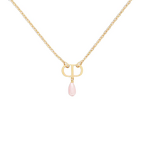 DIOR Metal Necklaces Unisex Pink