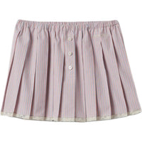MIU MIU Embroidered Poplin Mini Skirt