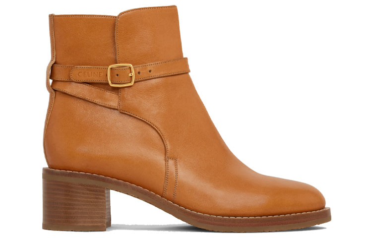 CELINE Ankle Boots Women's Brown