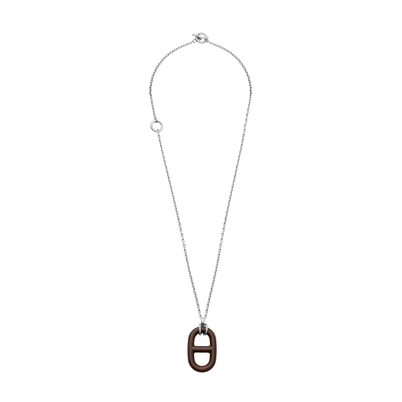 HERMES Chaine D'Ancre Alloy Necklaces Unisex