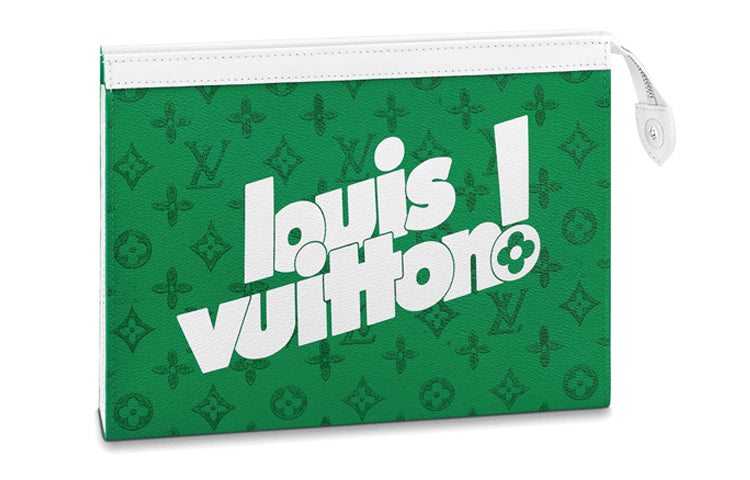 LOUIS VUITTON Pochette Voyage Mm Green Vintage