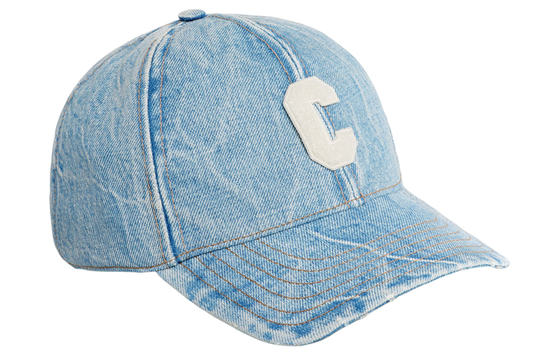 CELINE Initial Baseball Cap In Denim