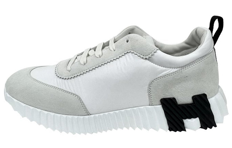 HERMES Bouncing Anti Slip Wear Resistant Low Top Sports Casual Shoes Men's White
