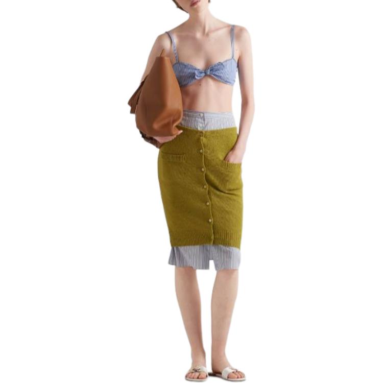 PRADA Casual Short Skirts Women's Pistachio Green
