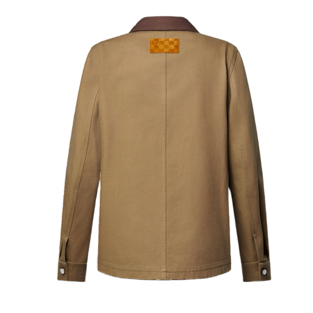 LOUIS VUITTON Tailored Workwear Cotton Canvas Jacket