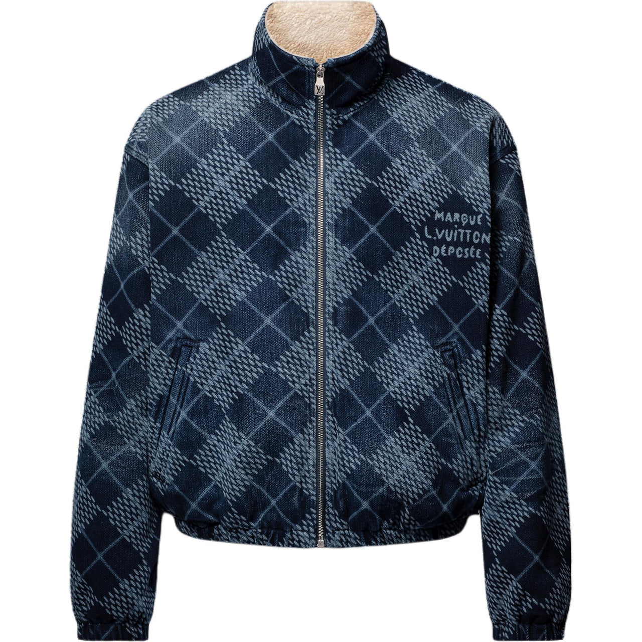 LOUIS VUITTON Denim Fleece Blouson