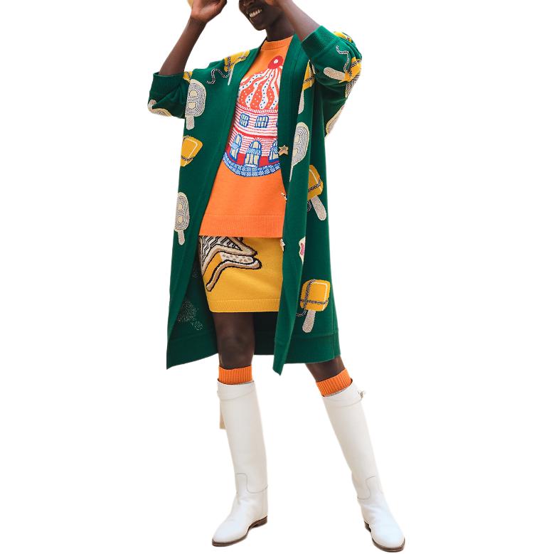 HERMES SS24 Knitwear Women's Feather Green