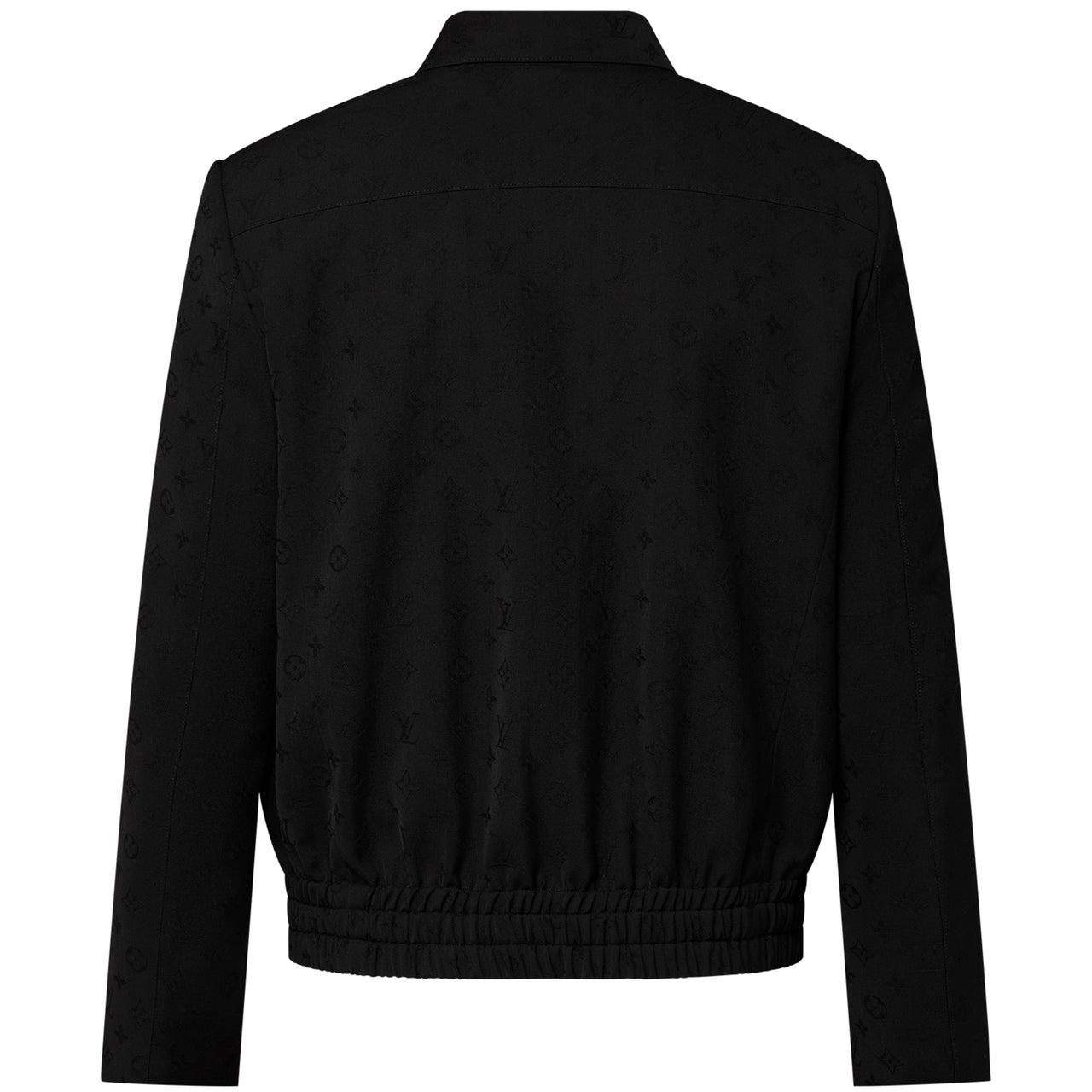 LOUIS VUITTON Monogram Jacquard Wool Jet Pocket Blouson