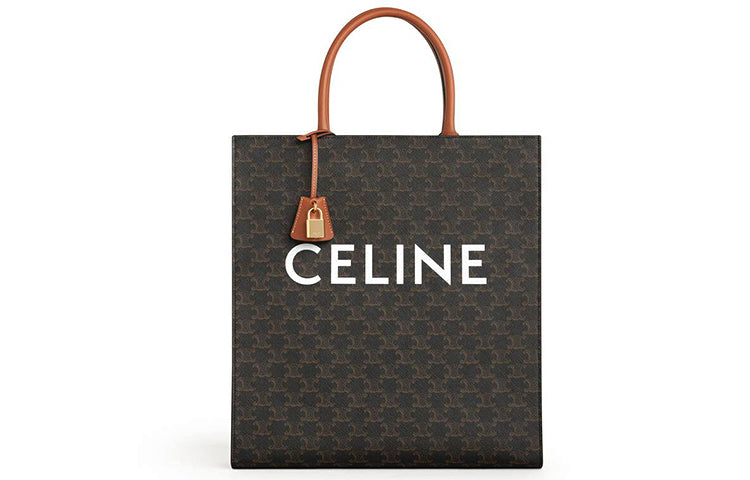 CELINE Cabas Canvas Sheet Music Bag Tote Bag Shopping Bag Handbag Unisex Black