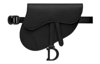 DIOR Saddle Grained Calfskin Saddle Bags Crossbody Bags Fanny Pack Women's Black