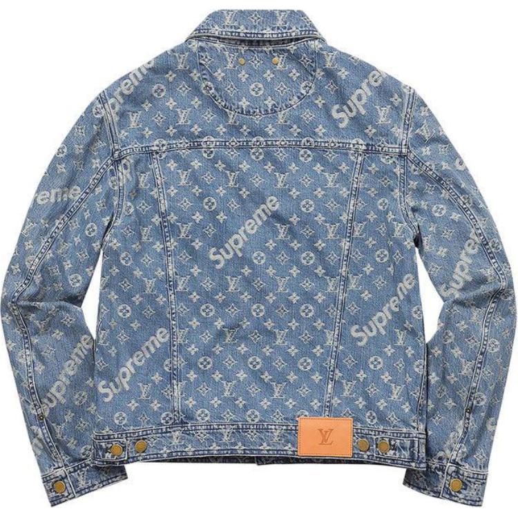 Supreme X LOUIS VUITTON Jacquard Denim Chore Coat
