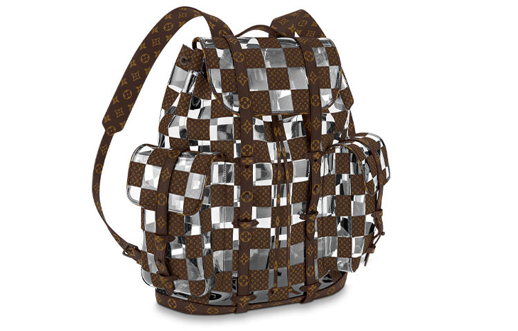 LOUIS VUITTON Christopher Backpack Brown/Clear
