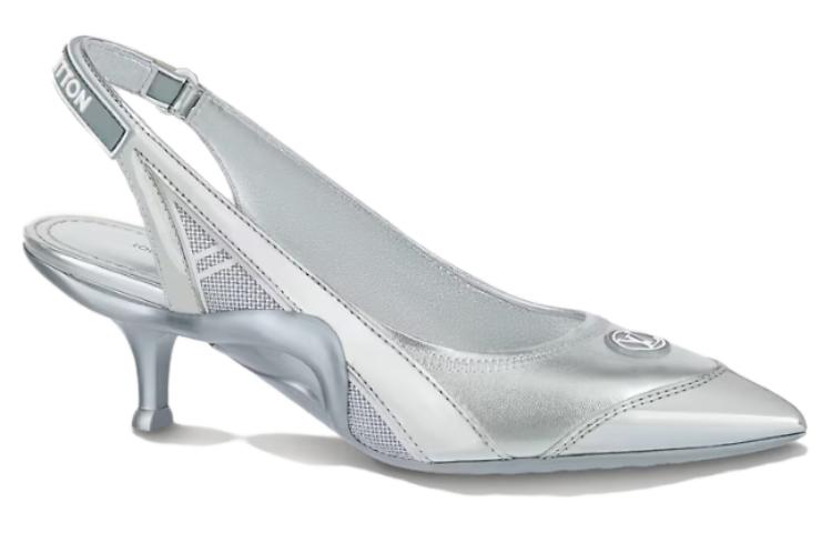 LOUIS VUITTON ARCHLIGHT Slim Heel High Heels 5.5cm Women's Silver