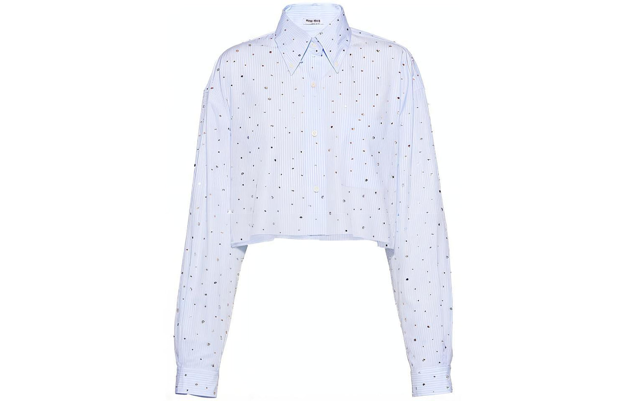 MIU MIU Shirts Women's Sky Blue