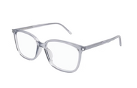 SAINT LAURENT Plate Frame Irregular Shape Eyeglass Frames Women's Transparent