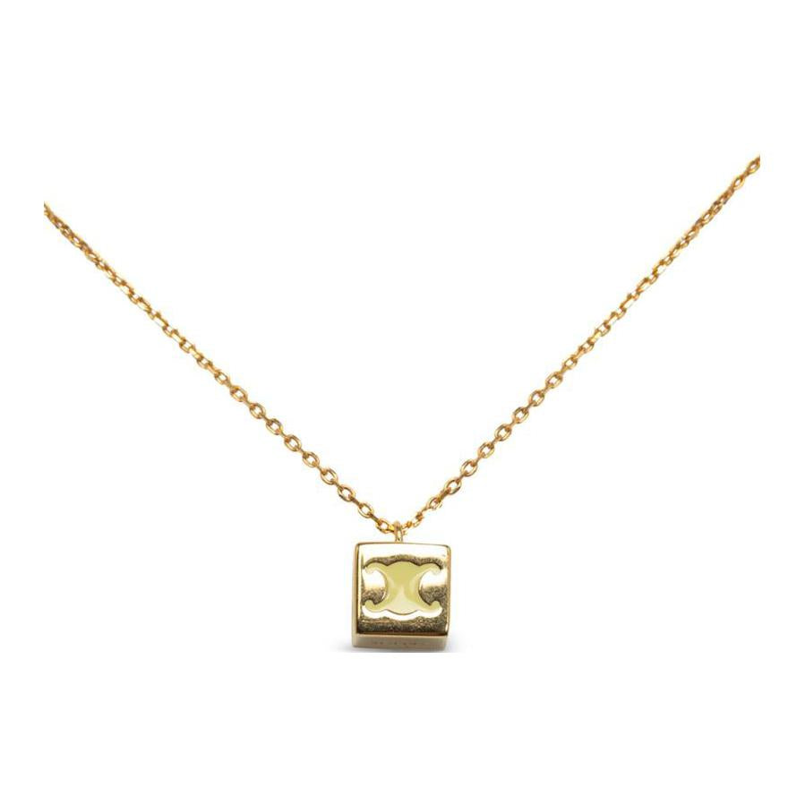 CELINE Gold-Plated Necklaces Women's Gold