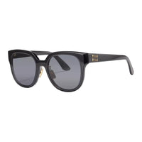 MIU MIU Plate Frame Round Sunglasses Women's Black