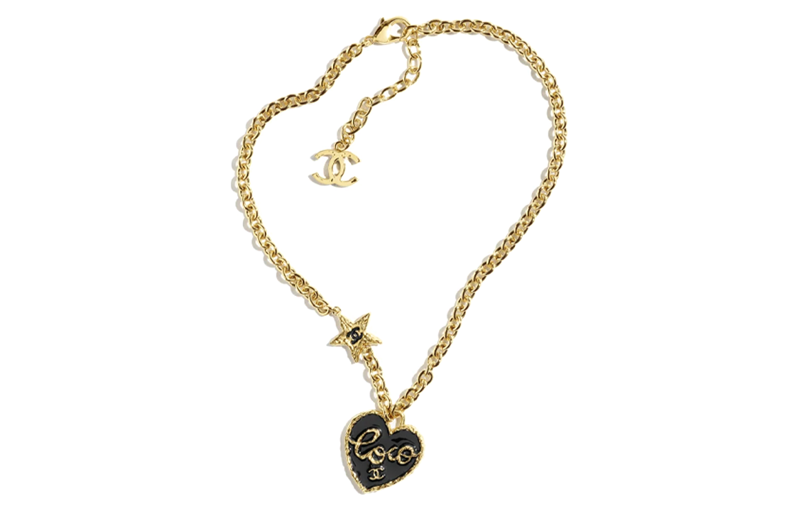 CHANEL Metal Necklaces Women's Gold