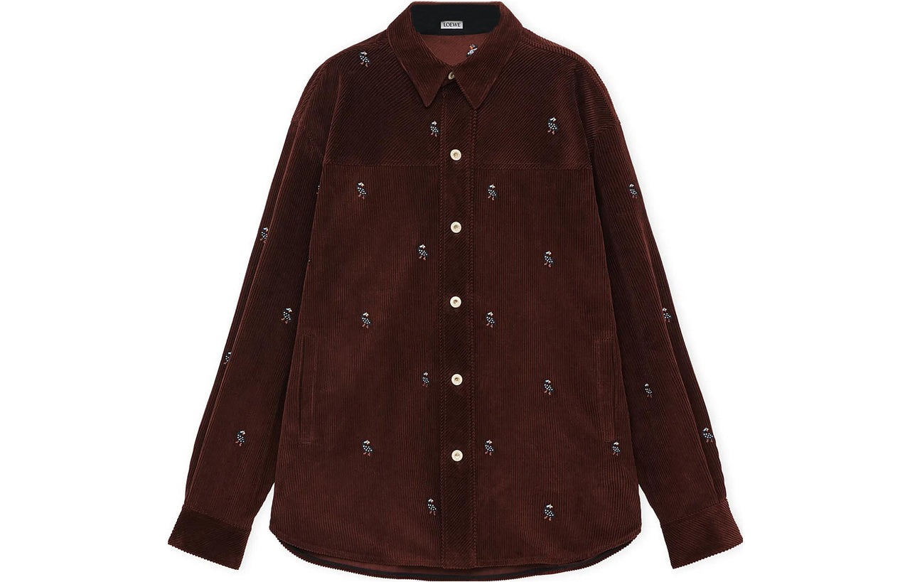 LOEWE SS24 Shirt Men's Cocoa Brown