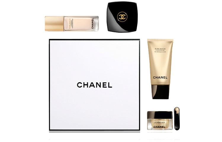 CHANEL Luxury Style Essence Golden Bricks Luxury Pet Gift Box Skincare Sets Hydrating Cleaning Moisturizing 4 Piece Set