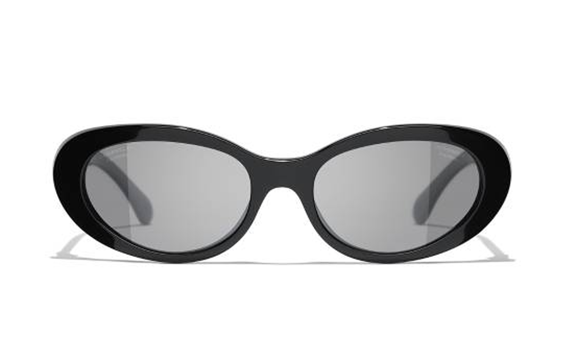 CHANEL Oval Polarized Sunglasses