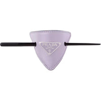 PRADA Enamel, Metal, Resin, Leather, Glass Hairpins Women's Purple