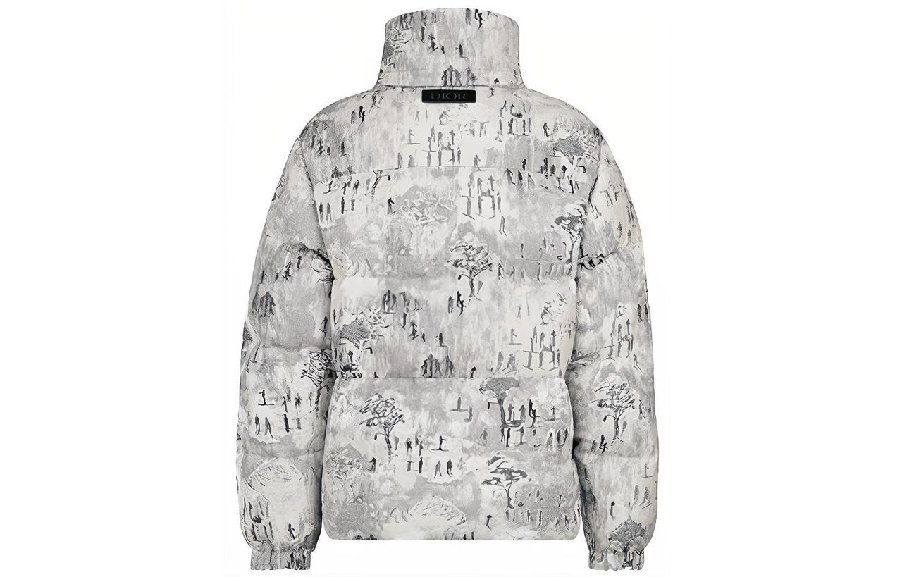 DIOR x Peter Doig Down Jacket Men's White