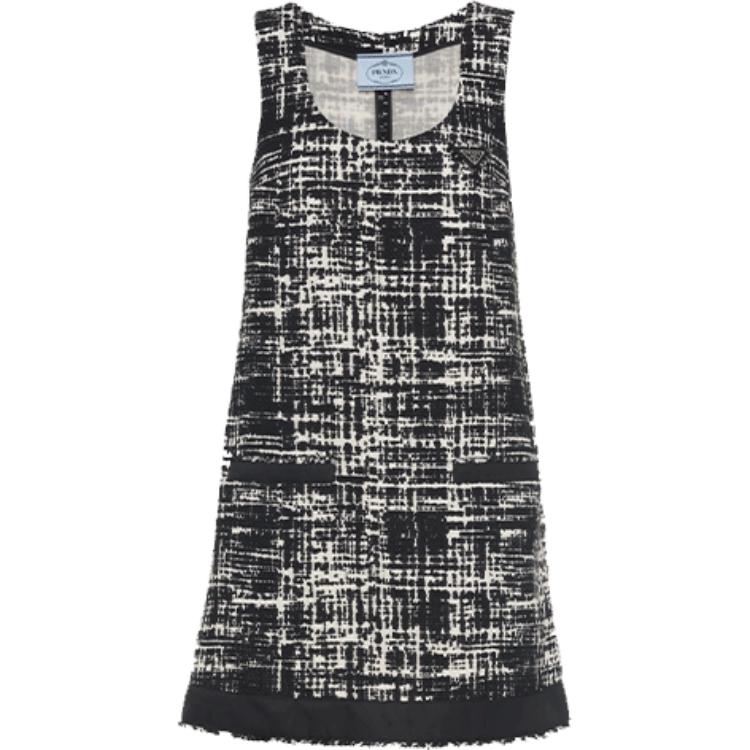 PRADA SS22 Sleeveless Dress Women's Ivory
