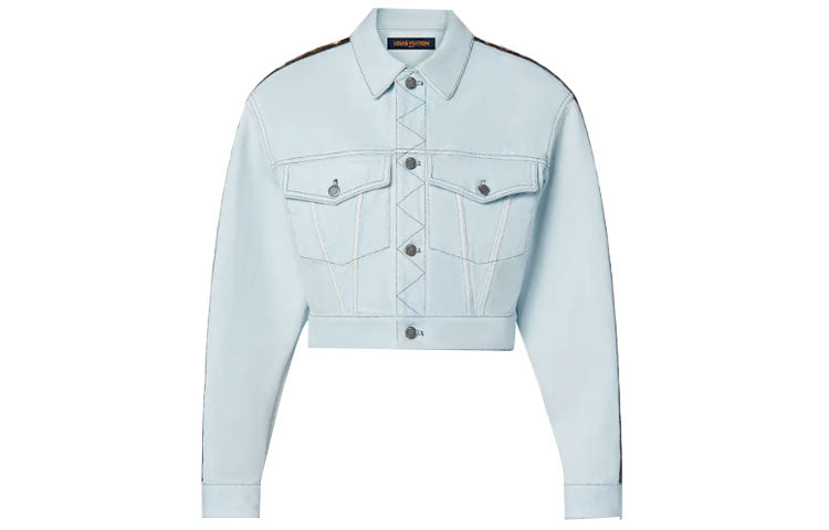 LOUIS VUITTON Denim Jacket Women's Blue