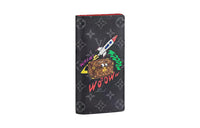 LOUIS VUITTON Brazza Monogram Canvas Wallet Men's Black