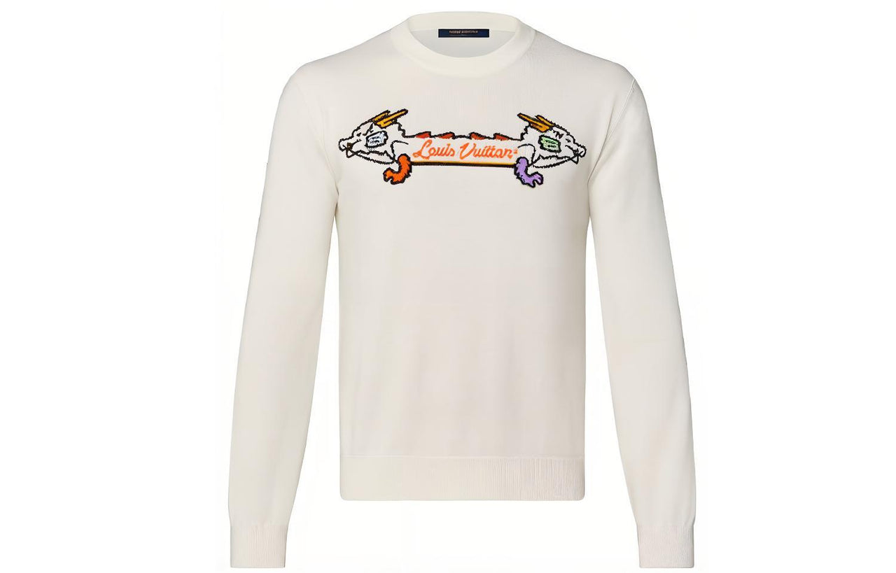 LOUIS VUITTON X Nigo Instaria Jacquard Graphic Cashmere Crewneck